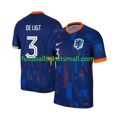 Fußballtrikots Niederlande Matthijs de Ligt 3 EURO 2024 Kurzarm Auswärts-trikot kaufen